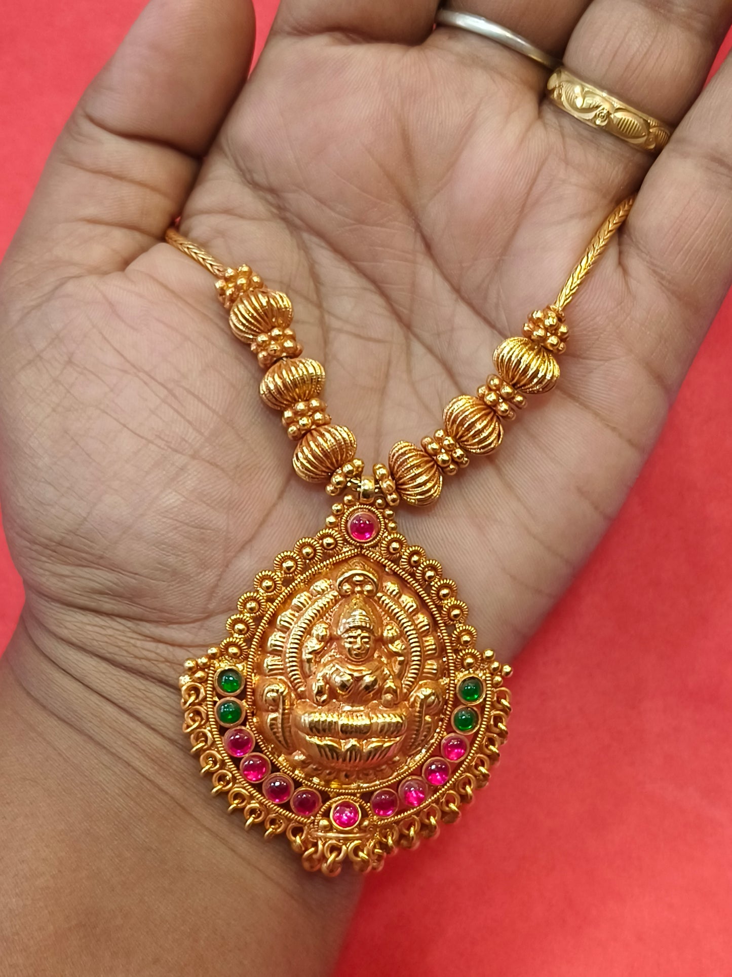 Lakshmi design Gold plated Necklace