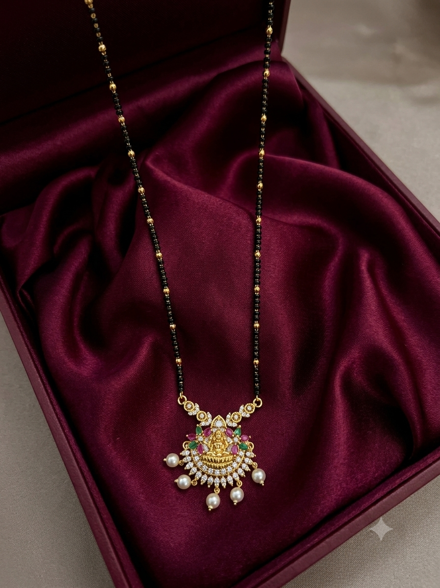 Lakshmi Pendant Mangalsutra  necklace