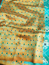 Sky blue Chanderi Cotton Saree