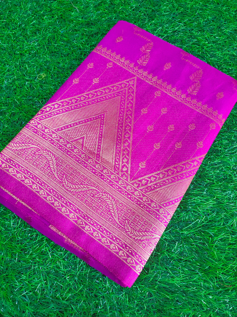 Pink Georgette saree