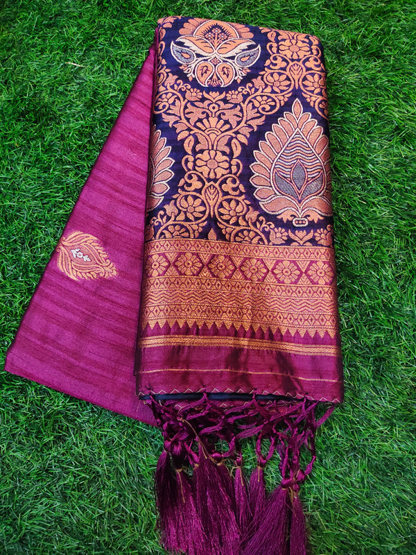 Magenta soft semi Silk