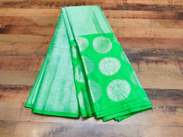 Green Banaras Tissue saree