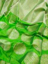 Green Banaras Tissue saree