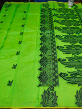 Green Pure Cotton Saree