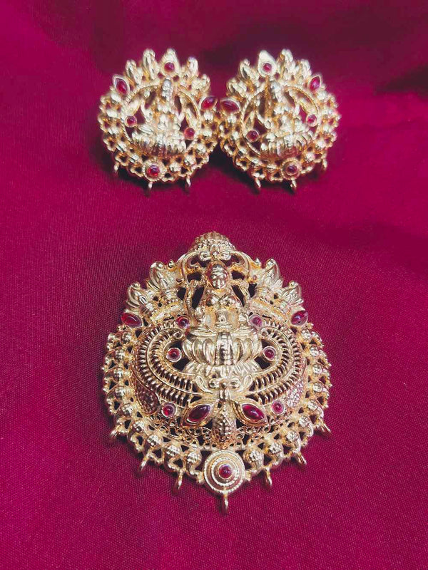 Gold Lakshmi pendant