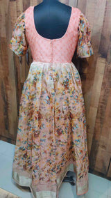 Peach Designer Gown