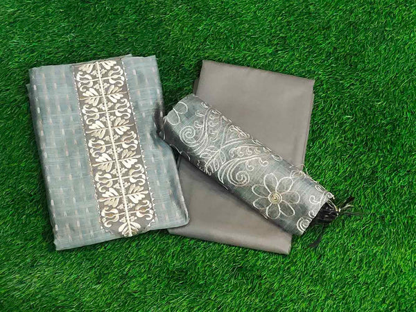 Grey color Salwar Material