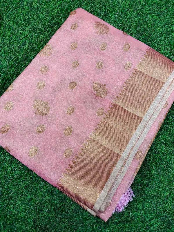 Pink Chanderi Silk Saree
