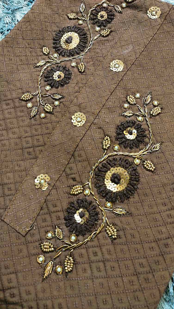 Coffee Brown Salwar Material