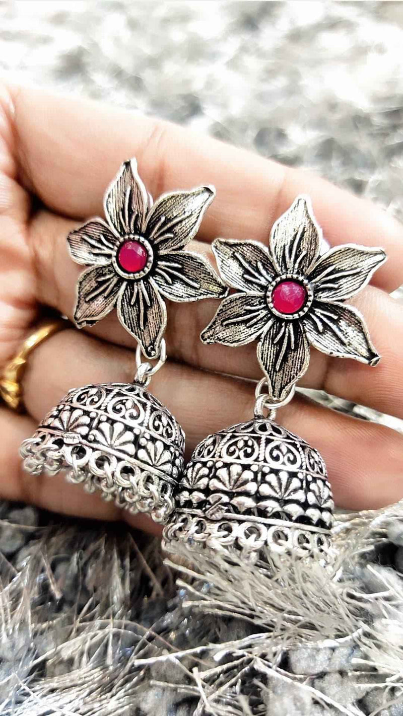 Pink Stone Earrings