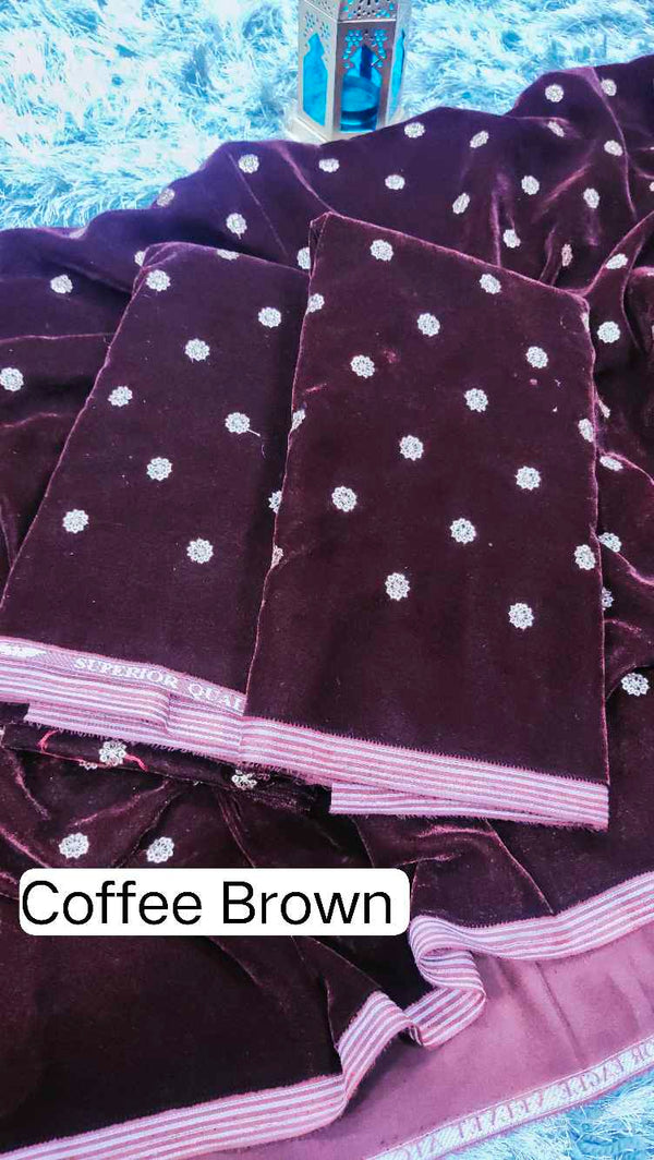 Coffee Brown  Velvet blouse