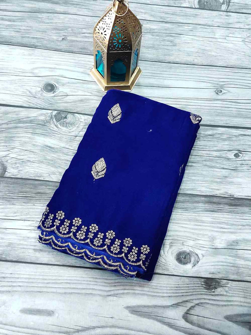 Royal Blue Velvet blouse