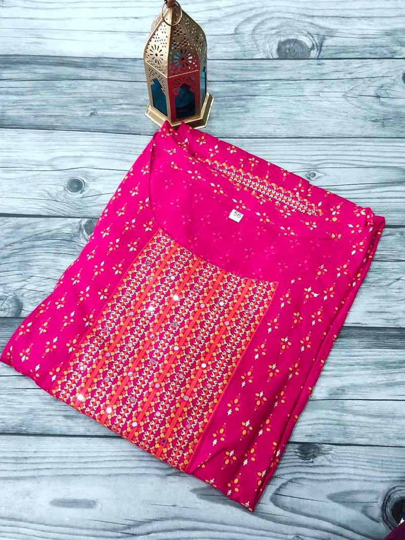 Pink Anarkali Gown