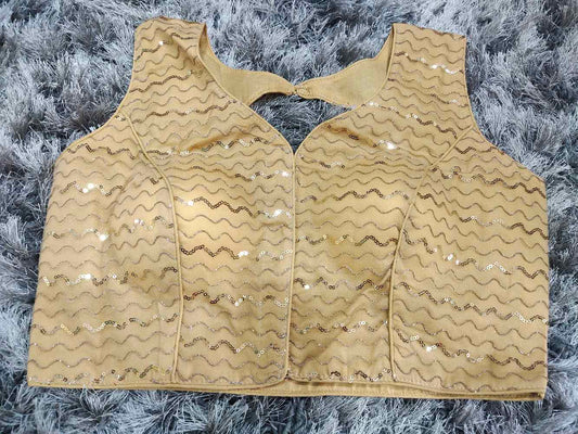 Gold Colour Designer blouse