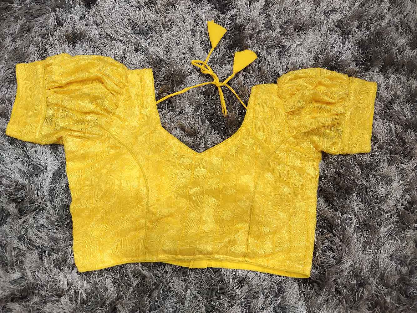 Yellow Designer blouse