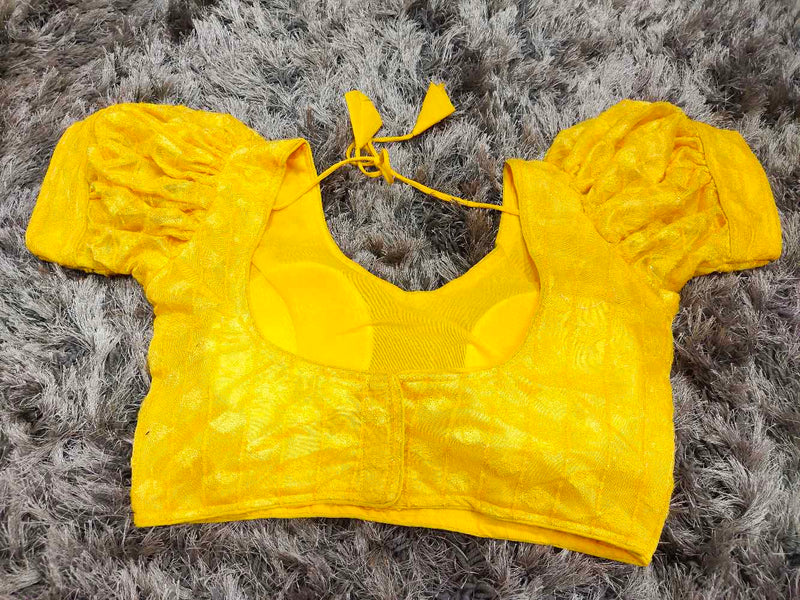 Yellow Designer blouse