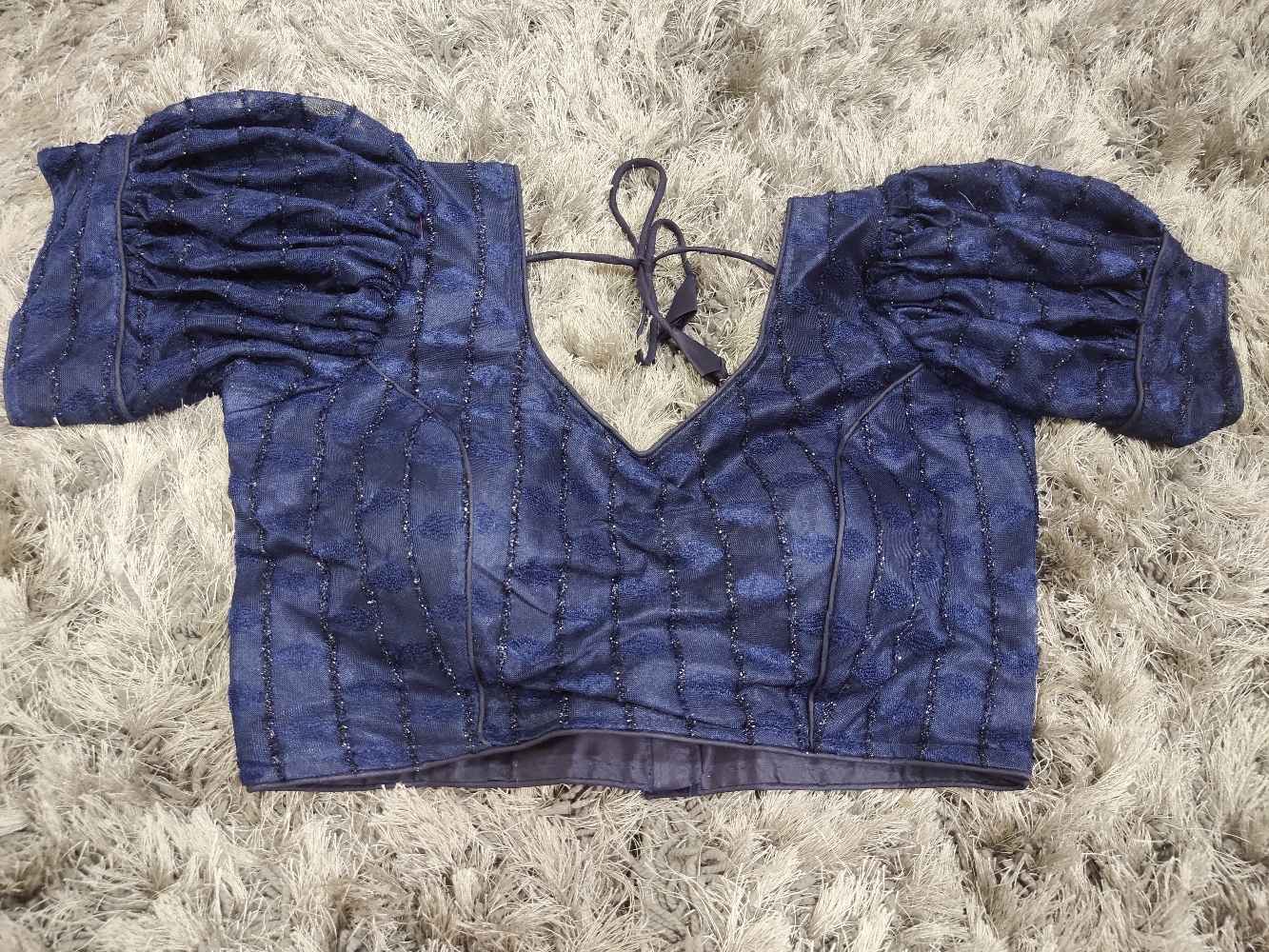 Navy Blue Designer blouse