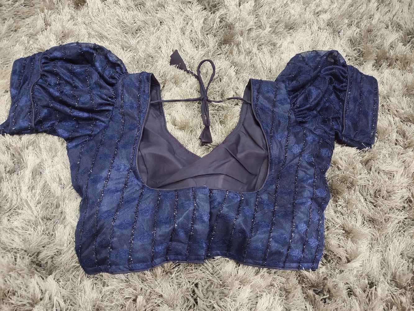 Navy Blue Designer blouse