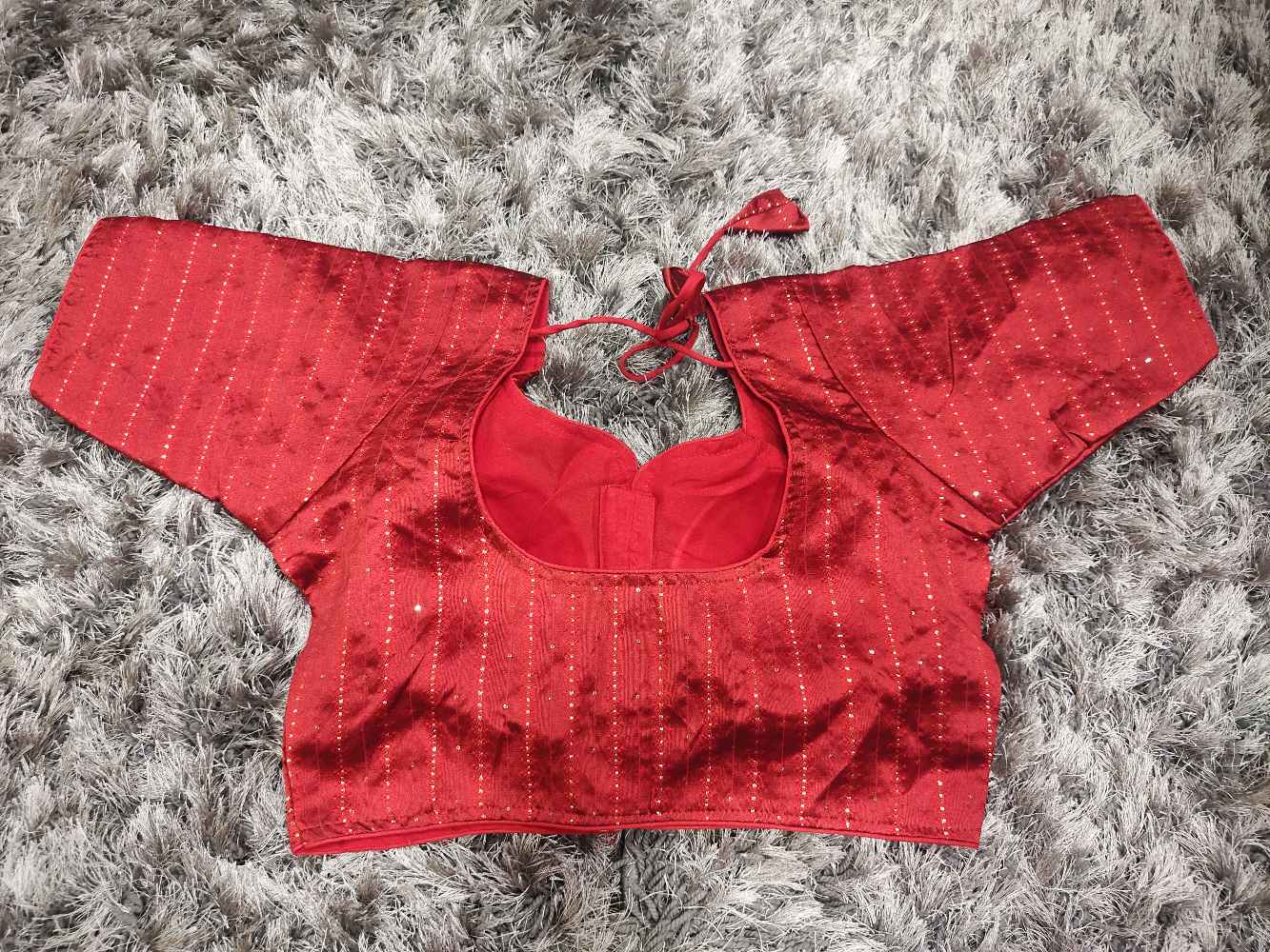 Red Designer blouse