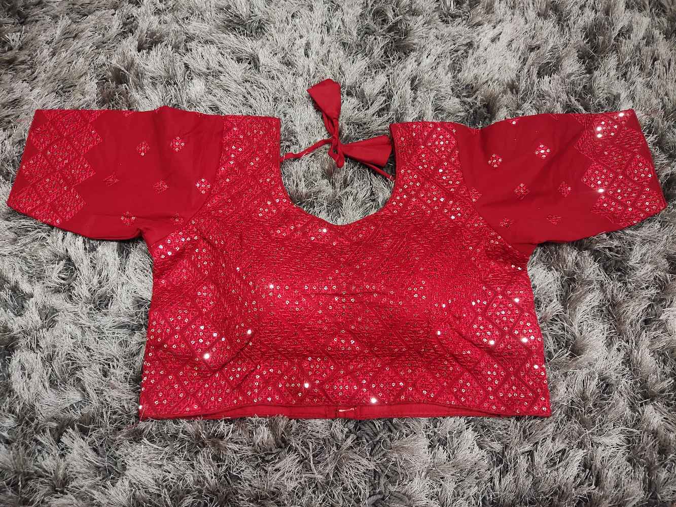 Red Designer blouse