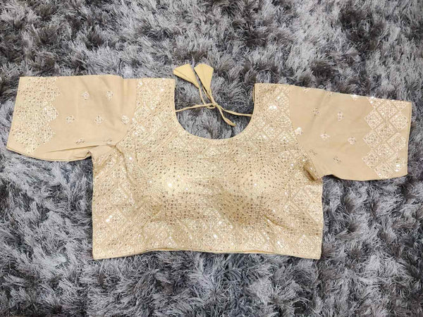 Beige Designer blouse