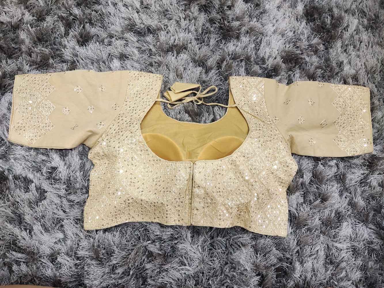 Beige Designer blouse