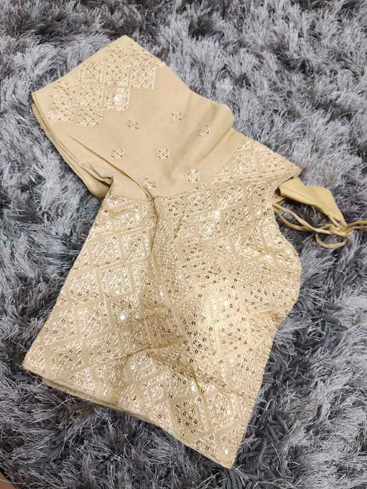 Beige Designer blouse