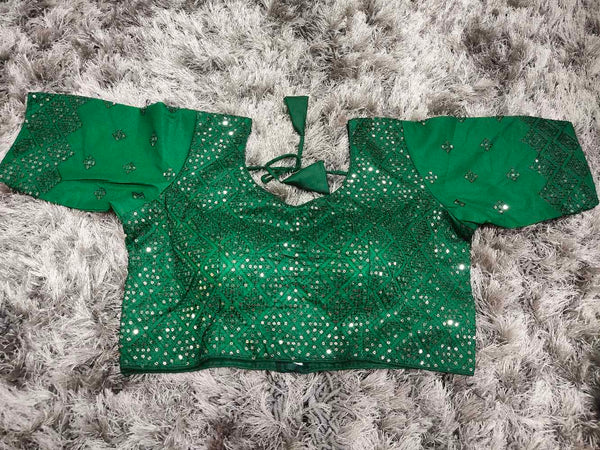 Green Designer blouse