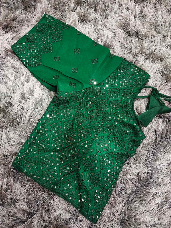 Green Designer blouse
