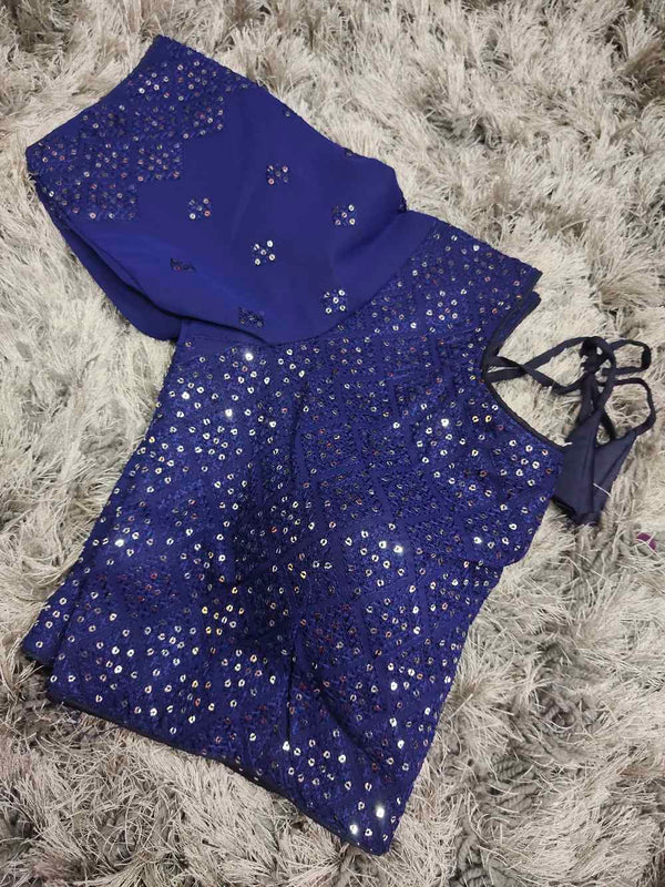 Blue Designer blouse