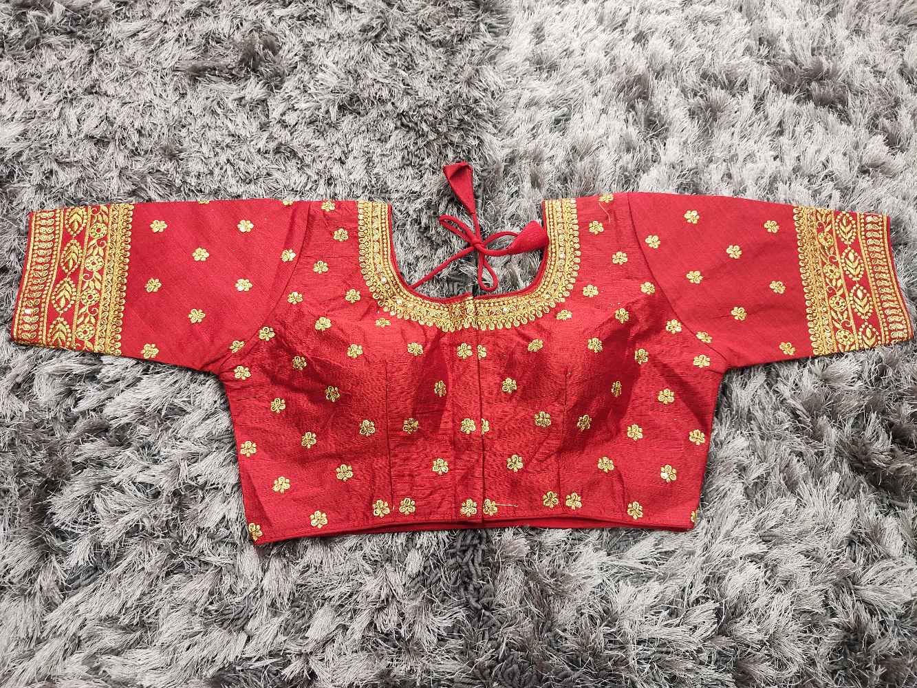 Red Designer blouse