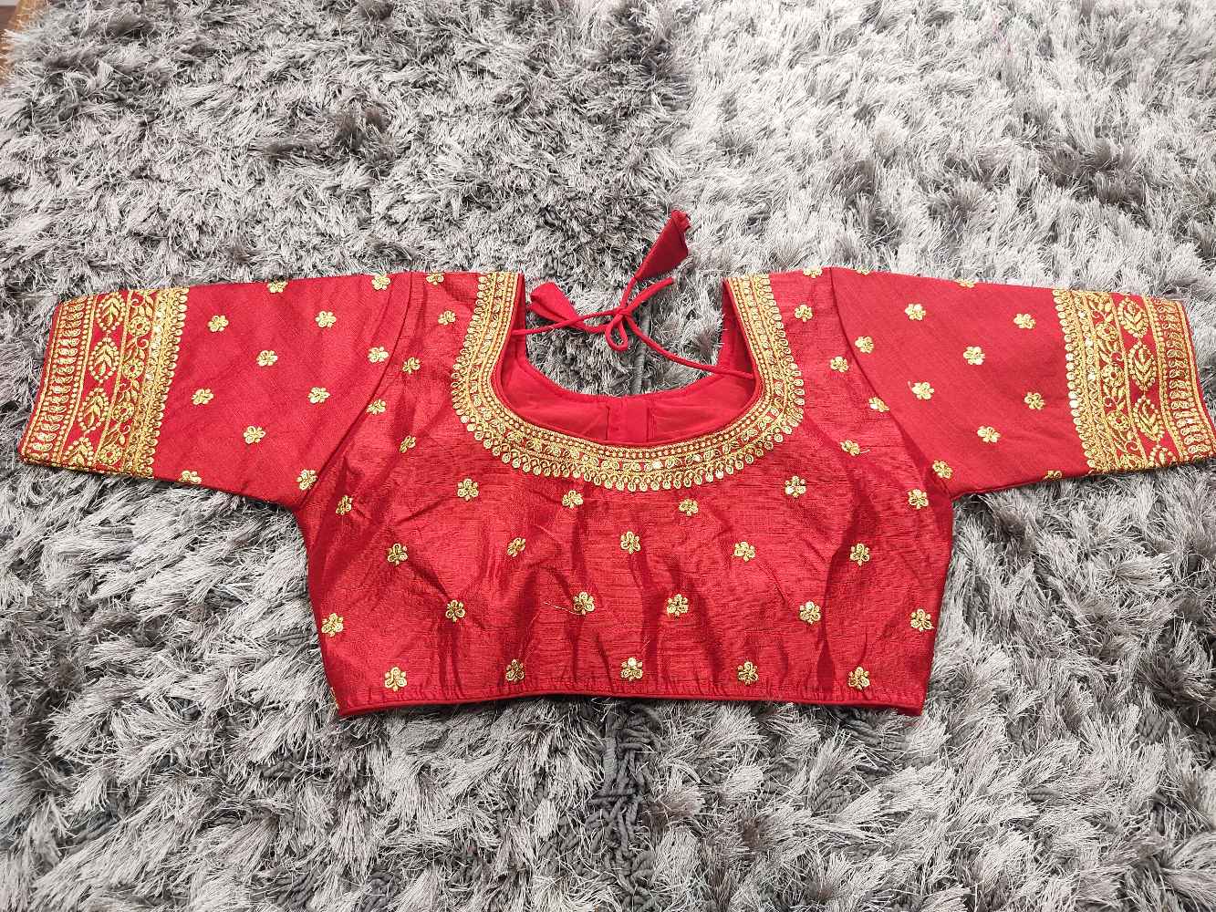 Red Designer blouse