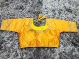 Yellow  Designer blouse