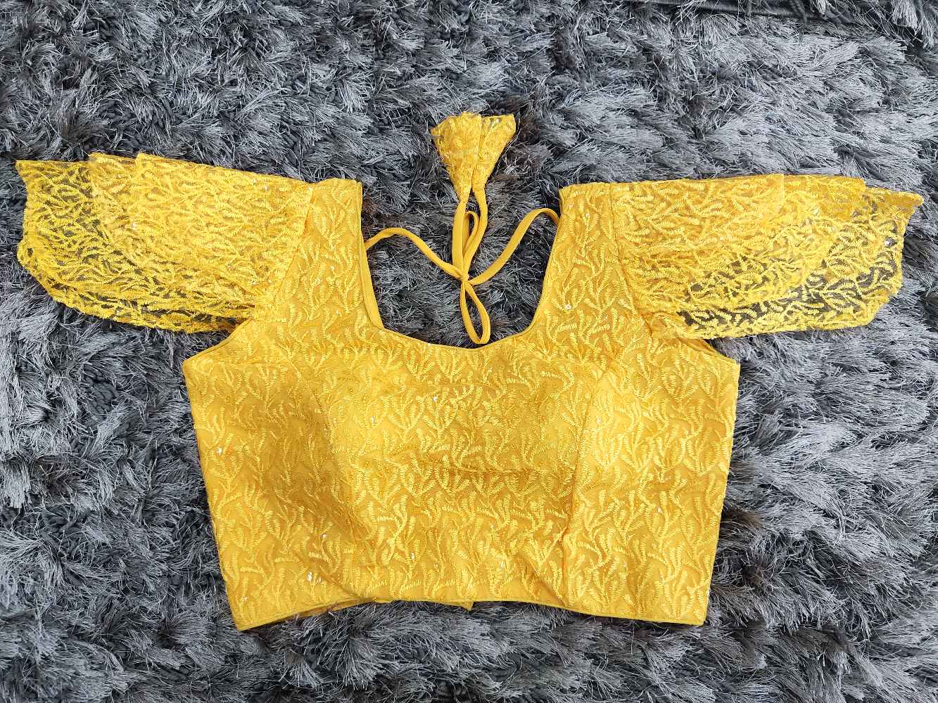 Yellow Designer blouse