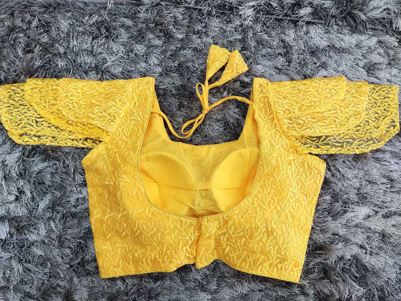 Yellow Designer blouse