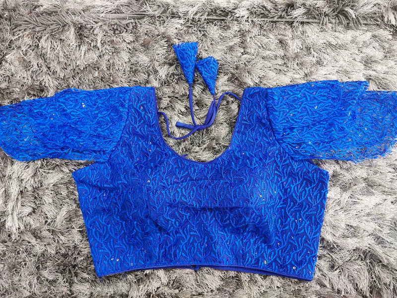 Royal Blue Designer blouse