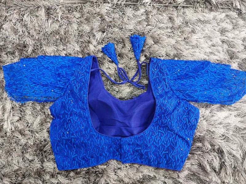 Royal Blue Designer blouse