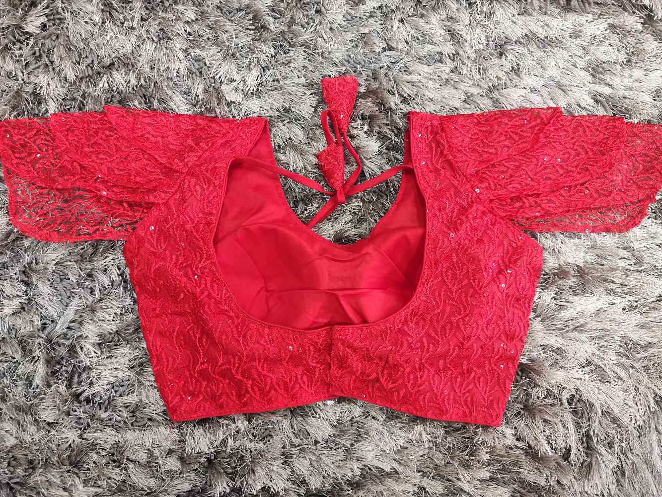 Red Designer blouse