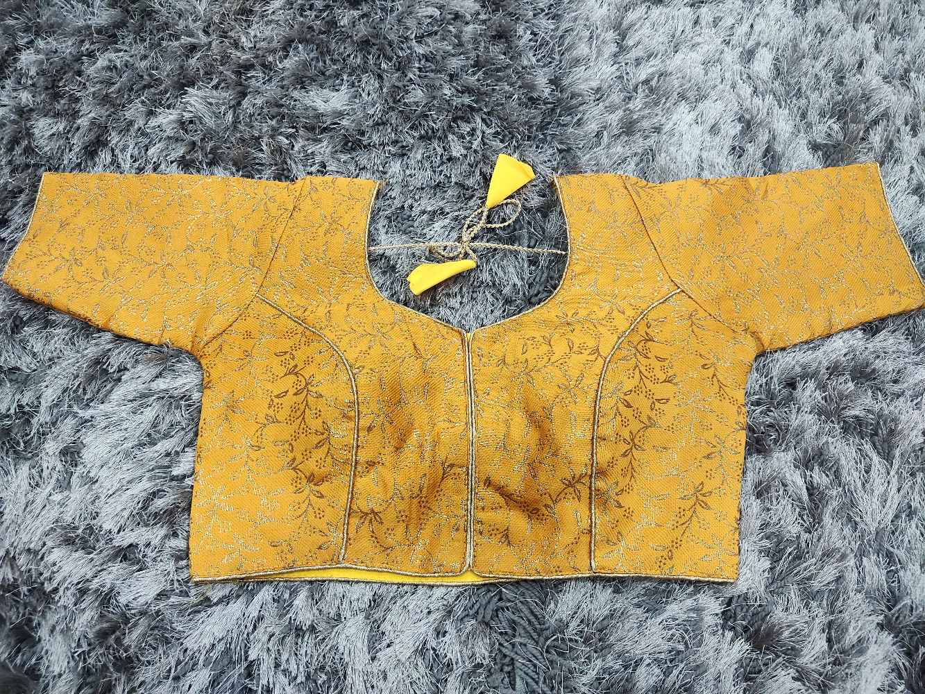 Yellow Designer blouse