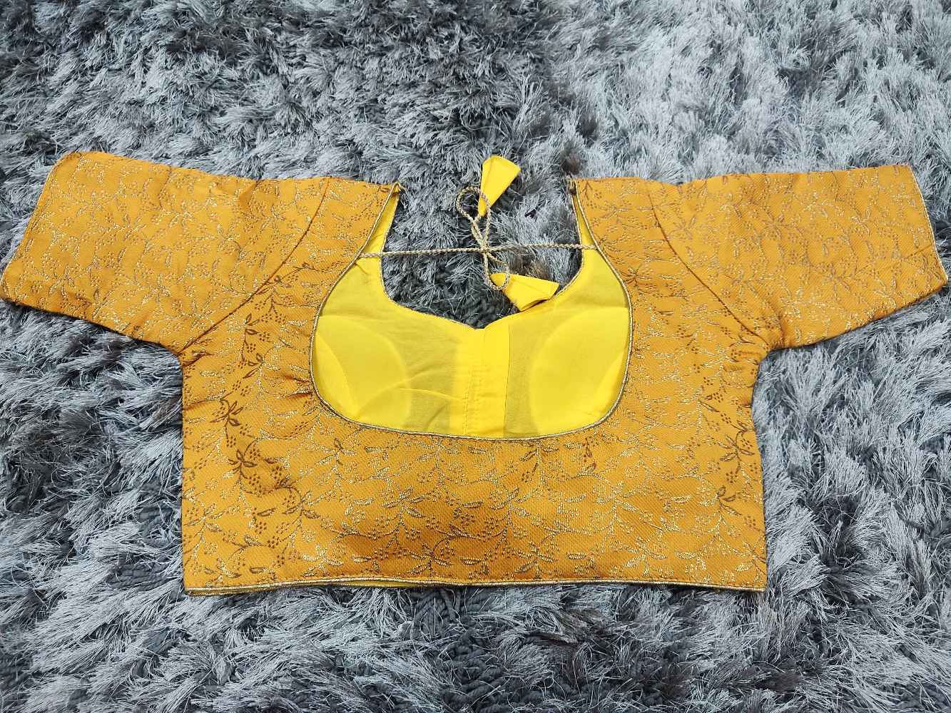 Yellow Designer blouse