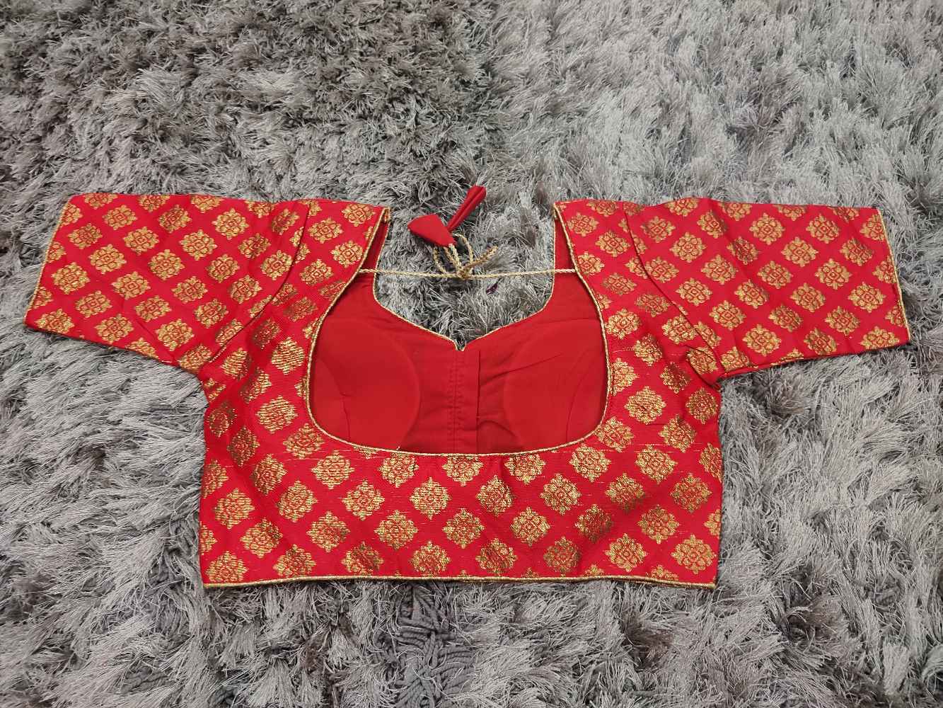 Red Designer blouse