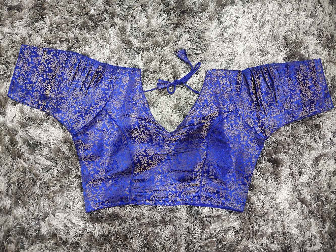 Royal Blue Designer blouse