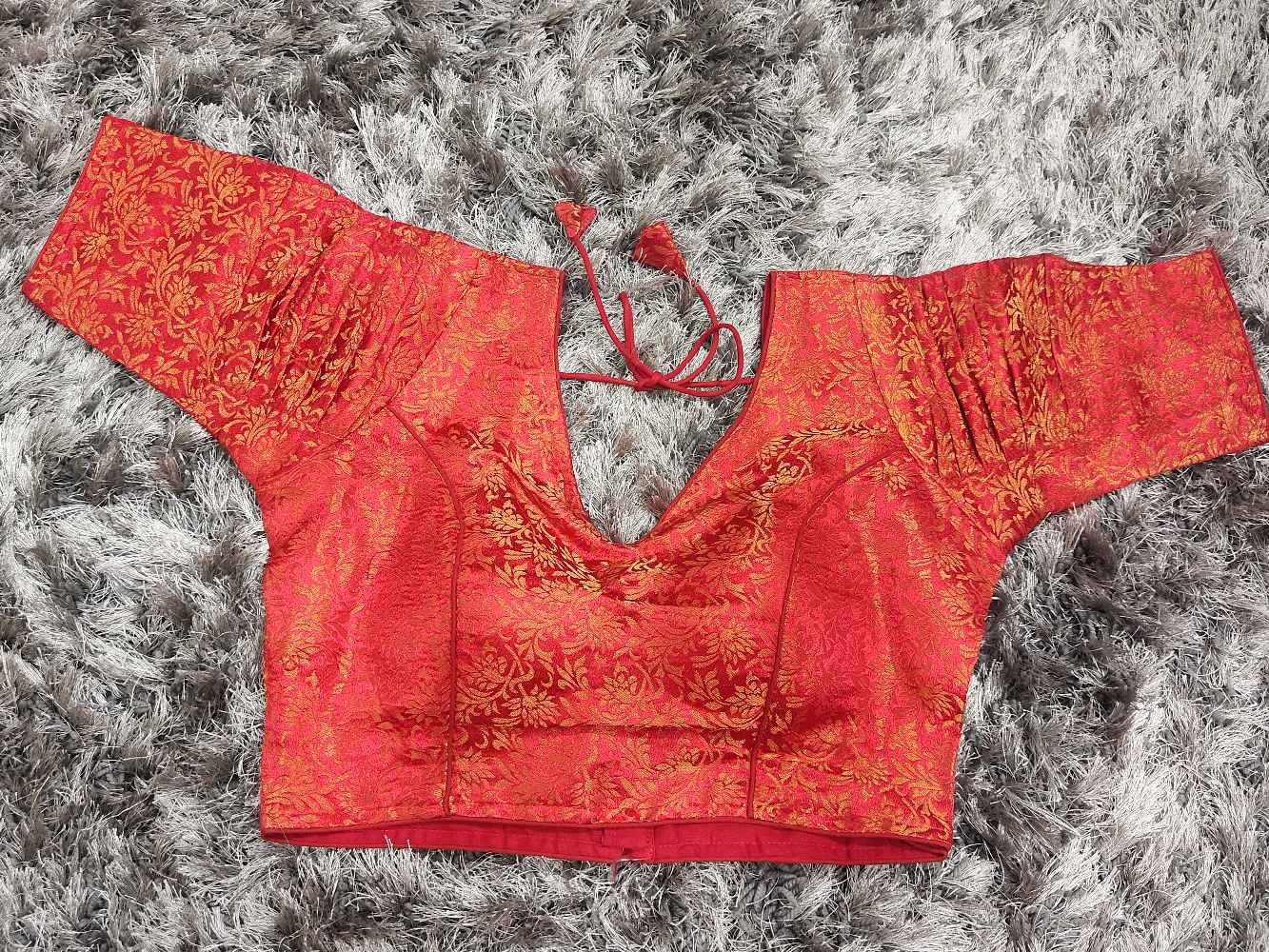 Red Designer blouse