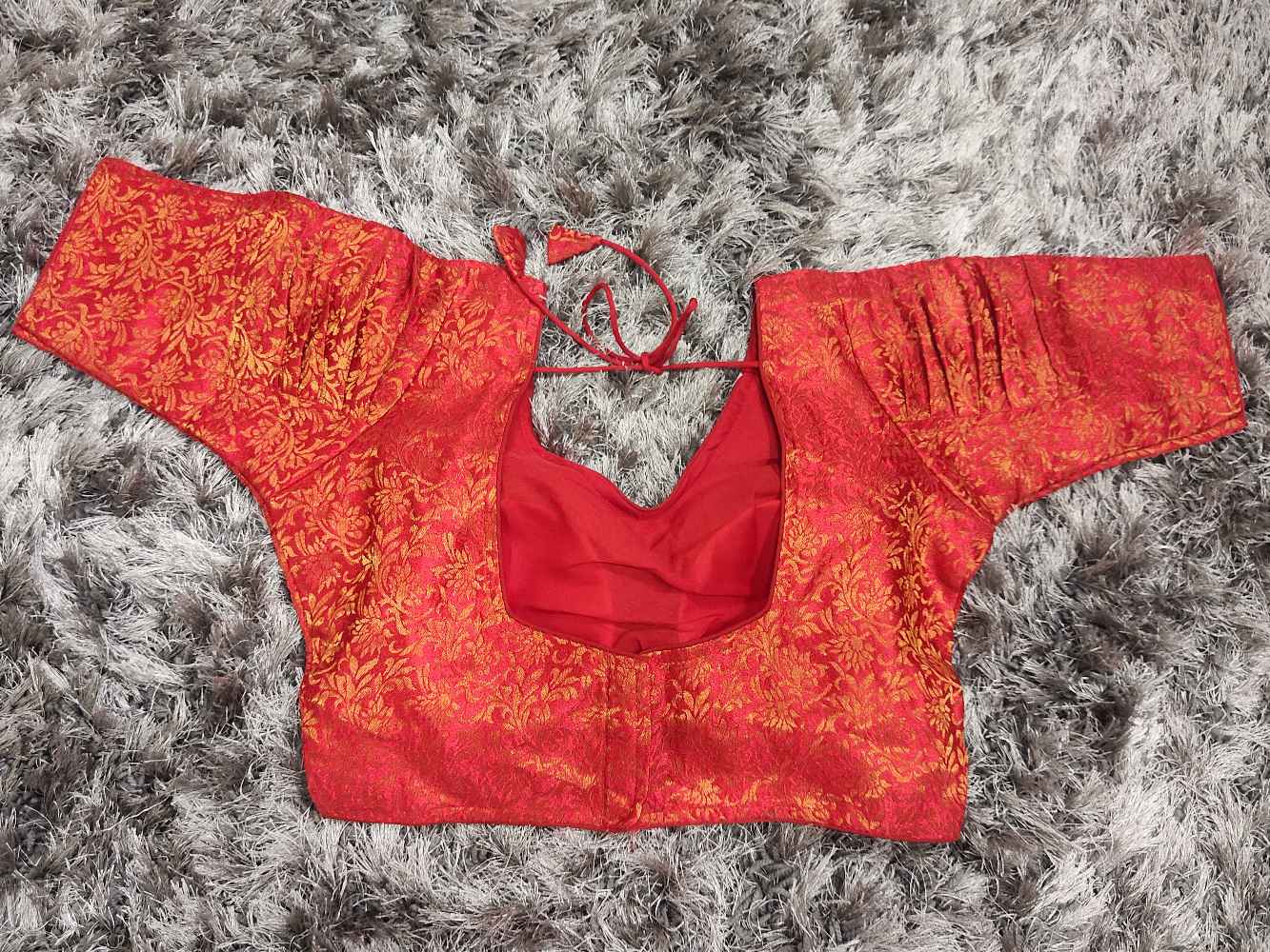 Red Designer blouse