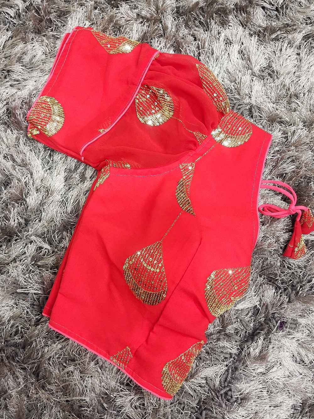 Pink Designer Georgette blouse