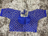 Royal Blue Designer Georgette blouse