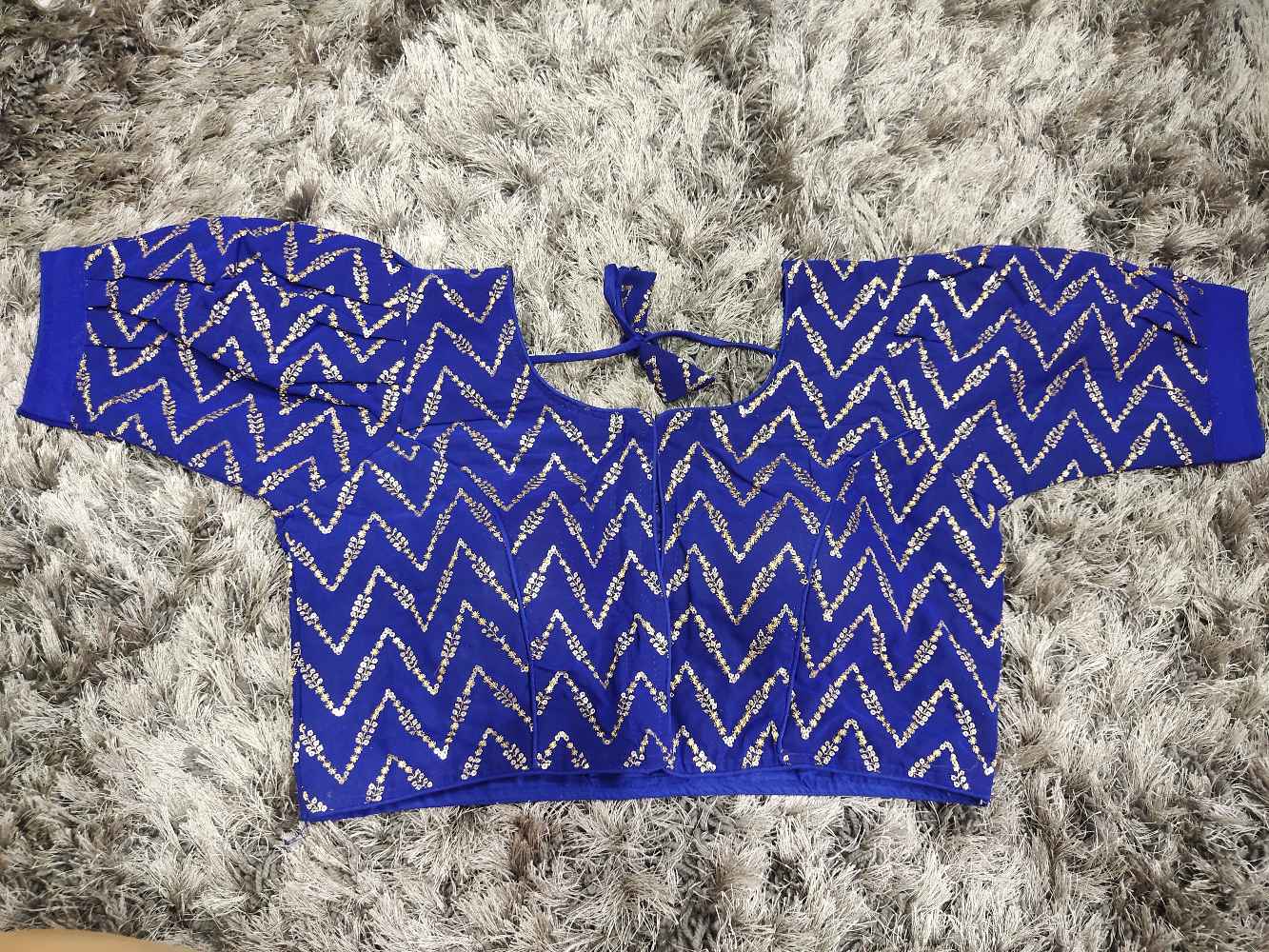 Royal Blue Designer Georgette blouse