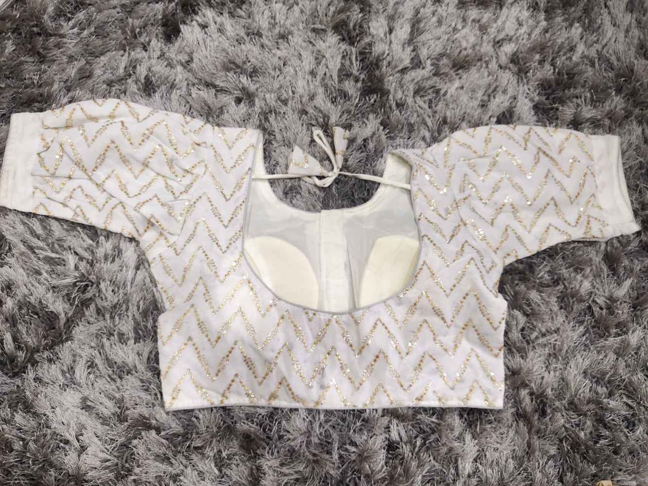 White Designer Georgette blouse