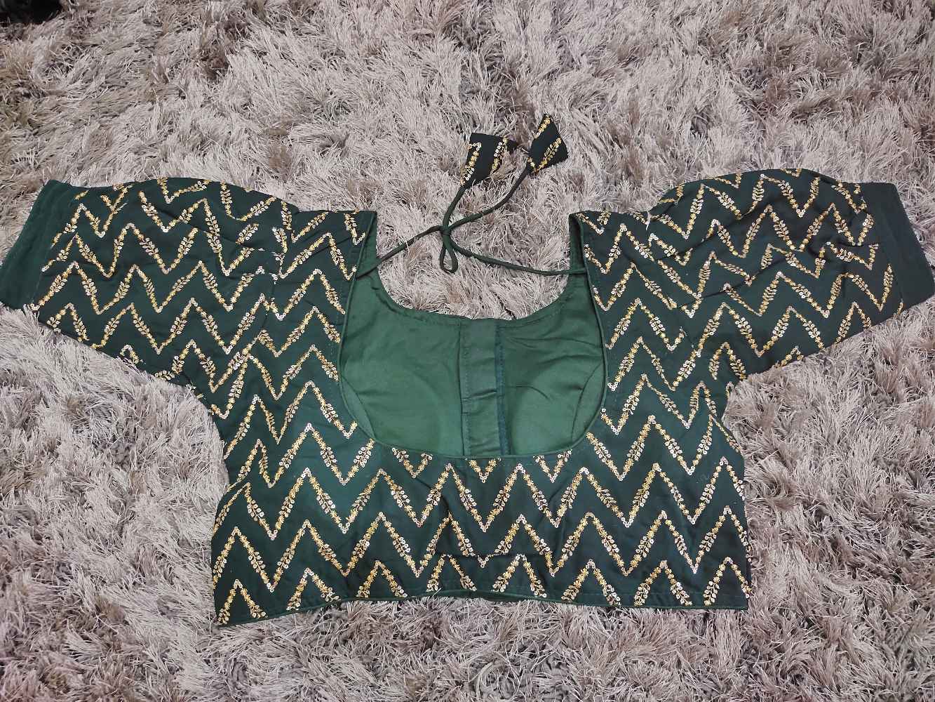 Green Designer Georgette blouse